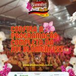 Confira a programação da XVI Blumenfest