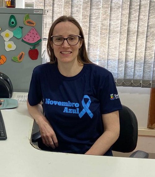 Nutricionista Juliana Kohler Bonato, fala no dia mundial de combate a Diabete