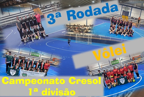Terceira Rodada do Campeonato Cresol de Futsal 1ª Divisão
