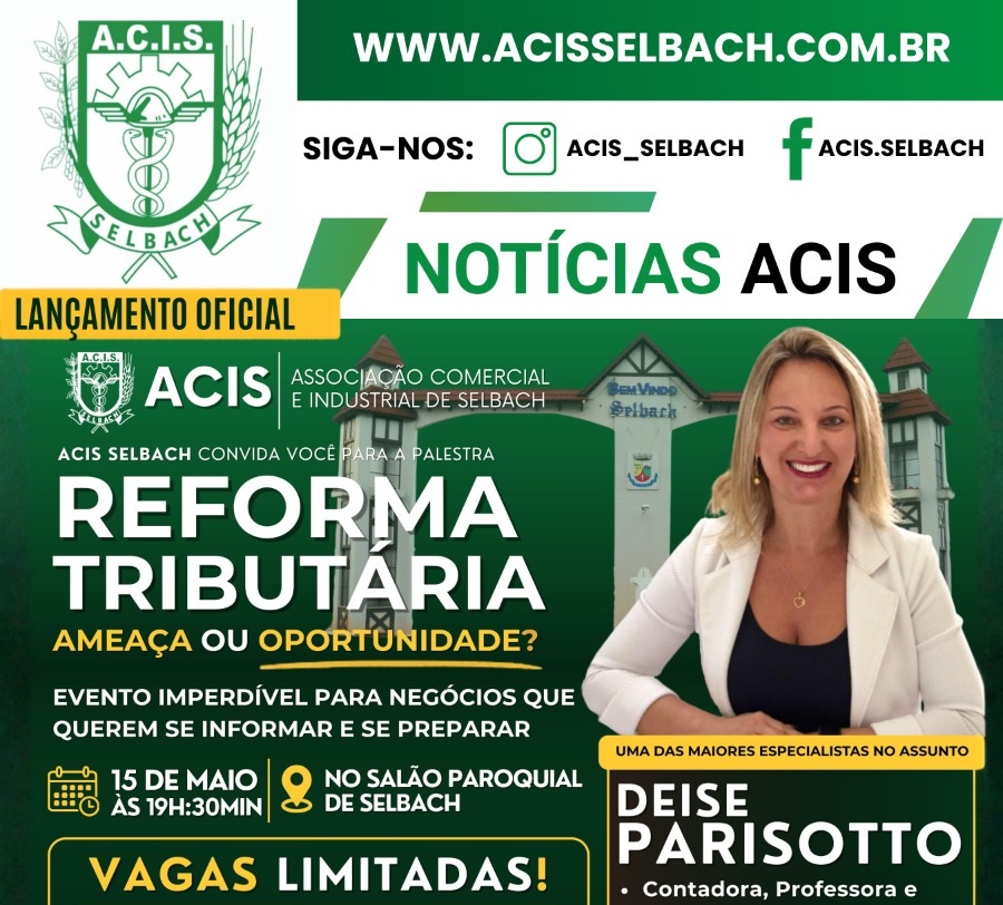 ACIS promove palestra sobre a reforma tributária