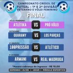 Semi finais vôlei de Selbach e próximos jogos do futsal