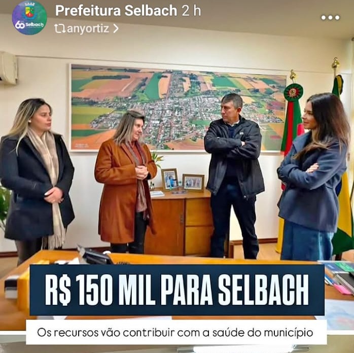 Deputada Any Ortiz visita o município de Selbach