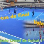 Encerramento das quartas de finais do futsal primeira divisão e vôlei feminino selbachense