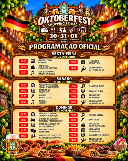 Inauguração do centro comercial e Oktoberfest shopping Selbach
